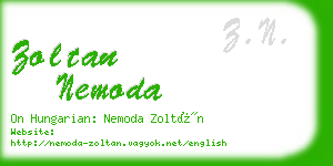 zoltan nemoda business card